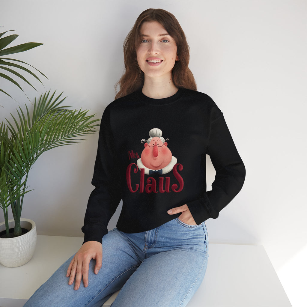 Mrs. Claus Christmas Sweatshirt – Cute Mrs Claus Holiday Crewneck