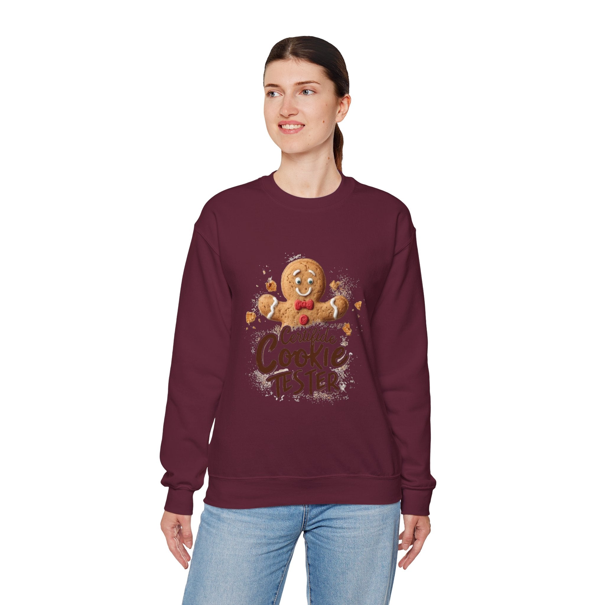 Cookie Tester Sweatshirt – "Certified Cookie Tester" Gingerbread Crewneck