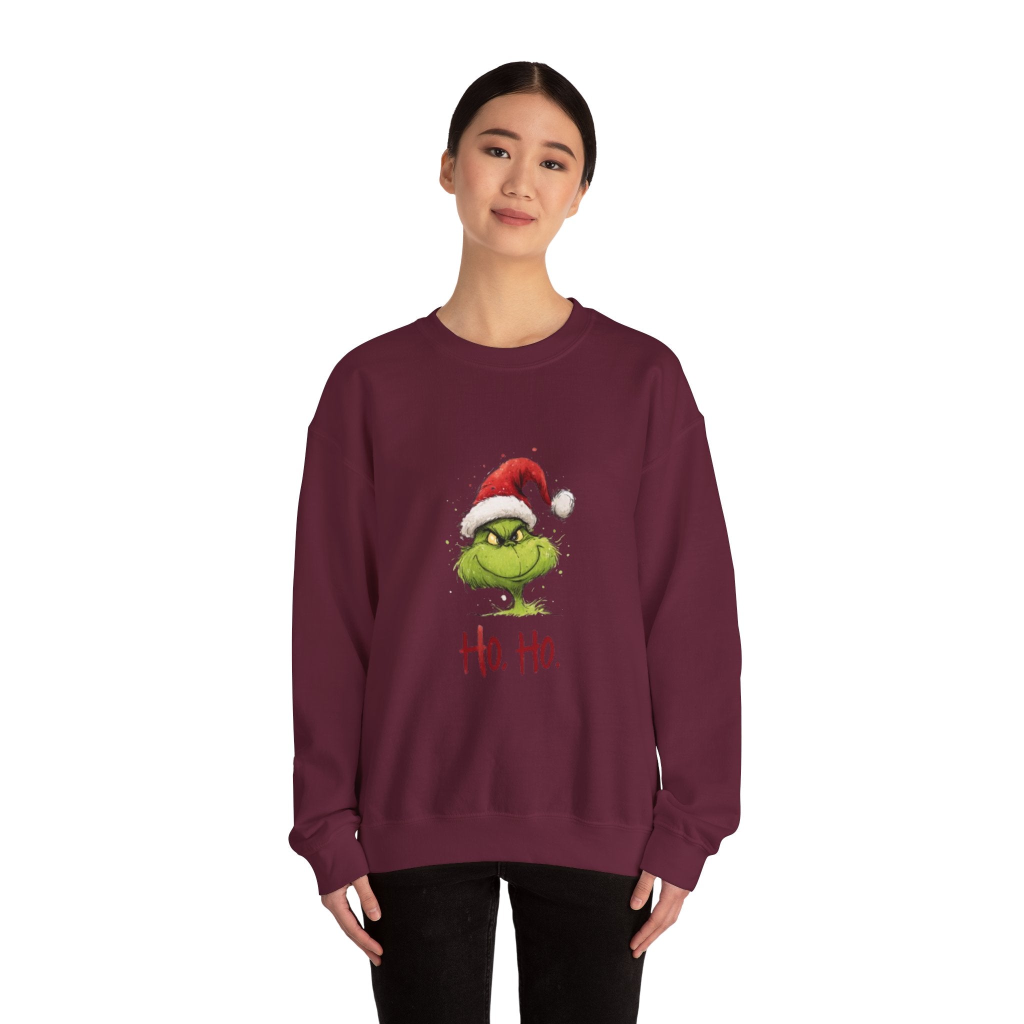 Grinch Santa 'Ho. Ho.' Crewneck Sweatshirt