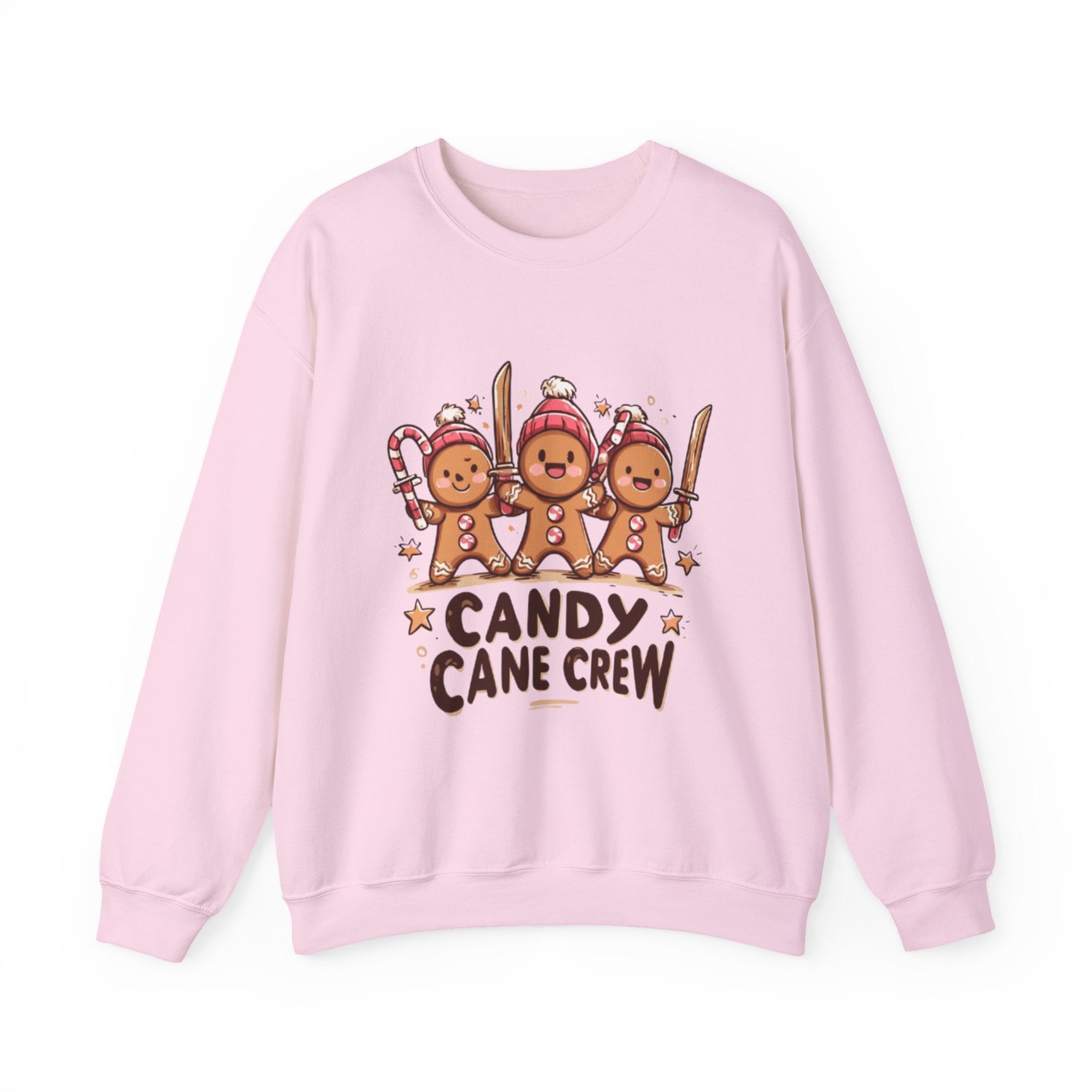 Candy Cane Crew Sweatshirt — Cute Gingerbread 'Candy Cane Crew' Christmas Sweatshirt