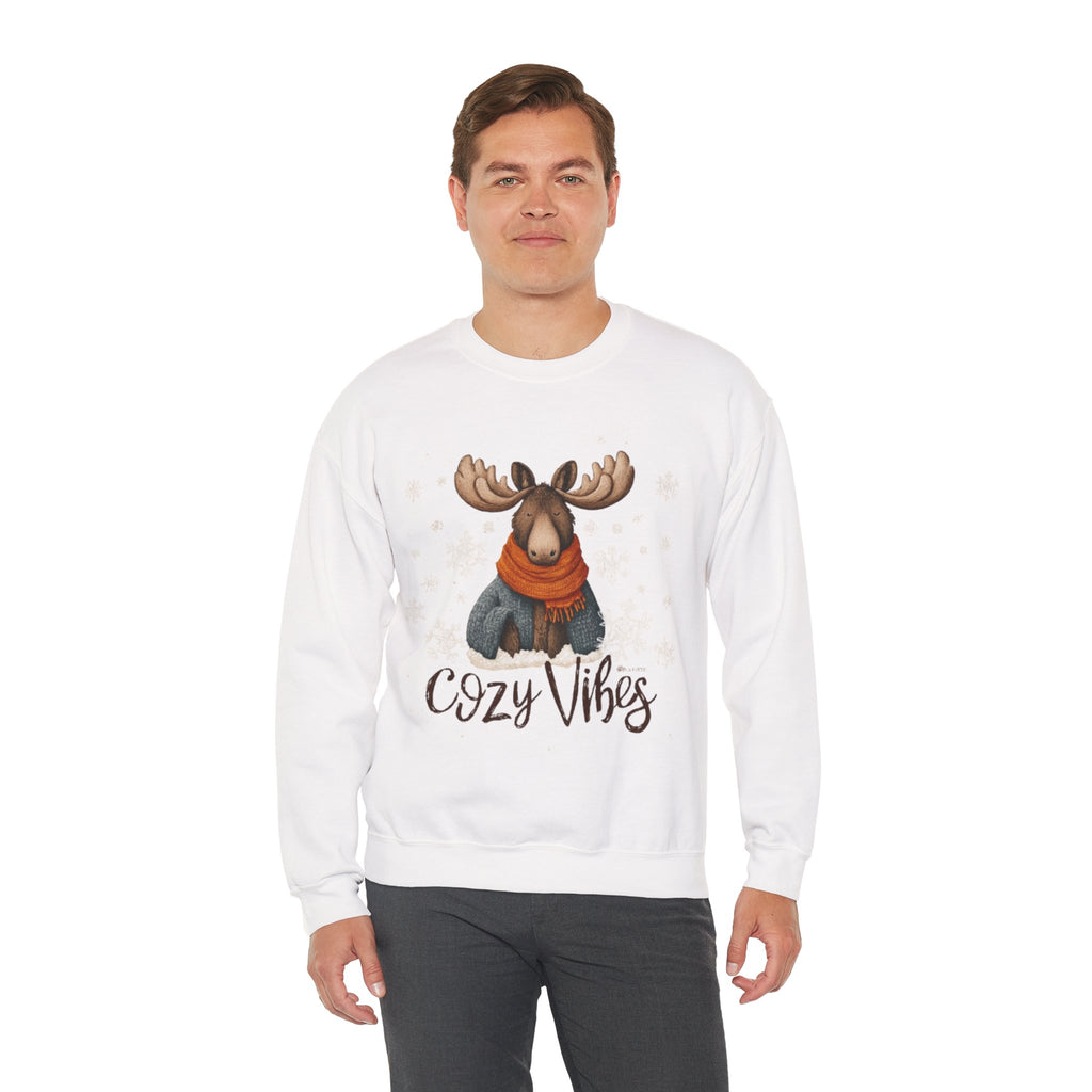 Cozy Vibes Moose Sweatshirt