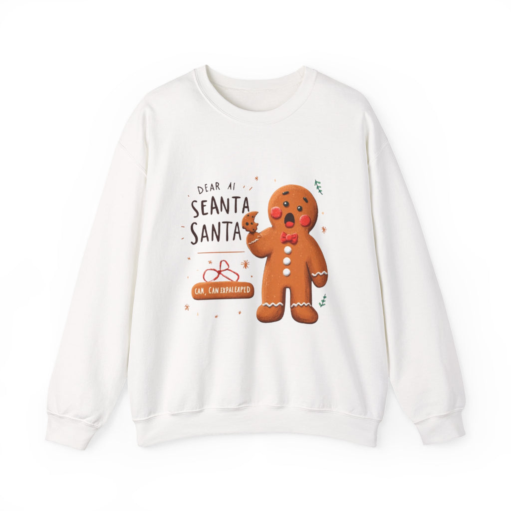 Gingerbread Cookie "Dear Santa" Crewneck Sweatshirt