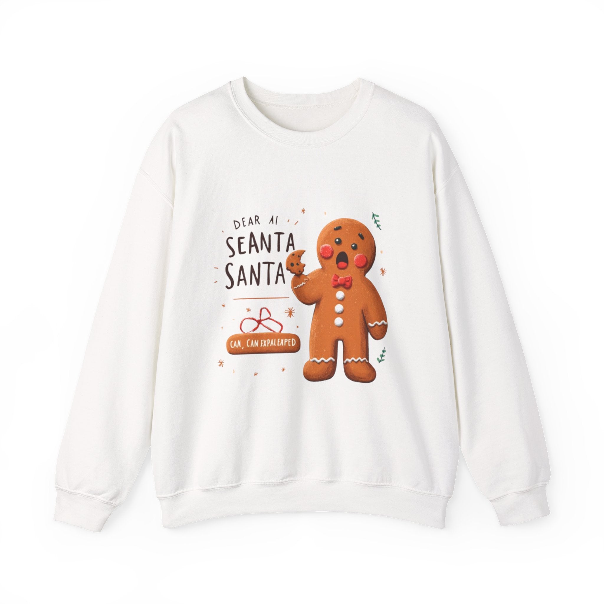 Gingerbread Cookie "Dear Santa" Crewneck Sweatshirt