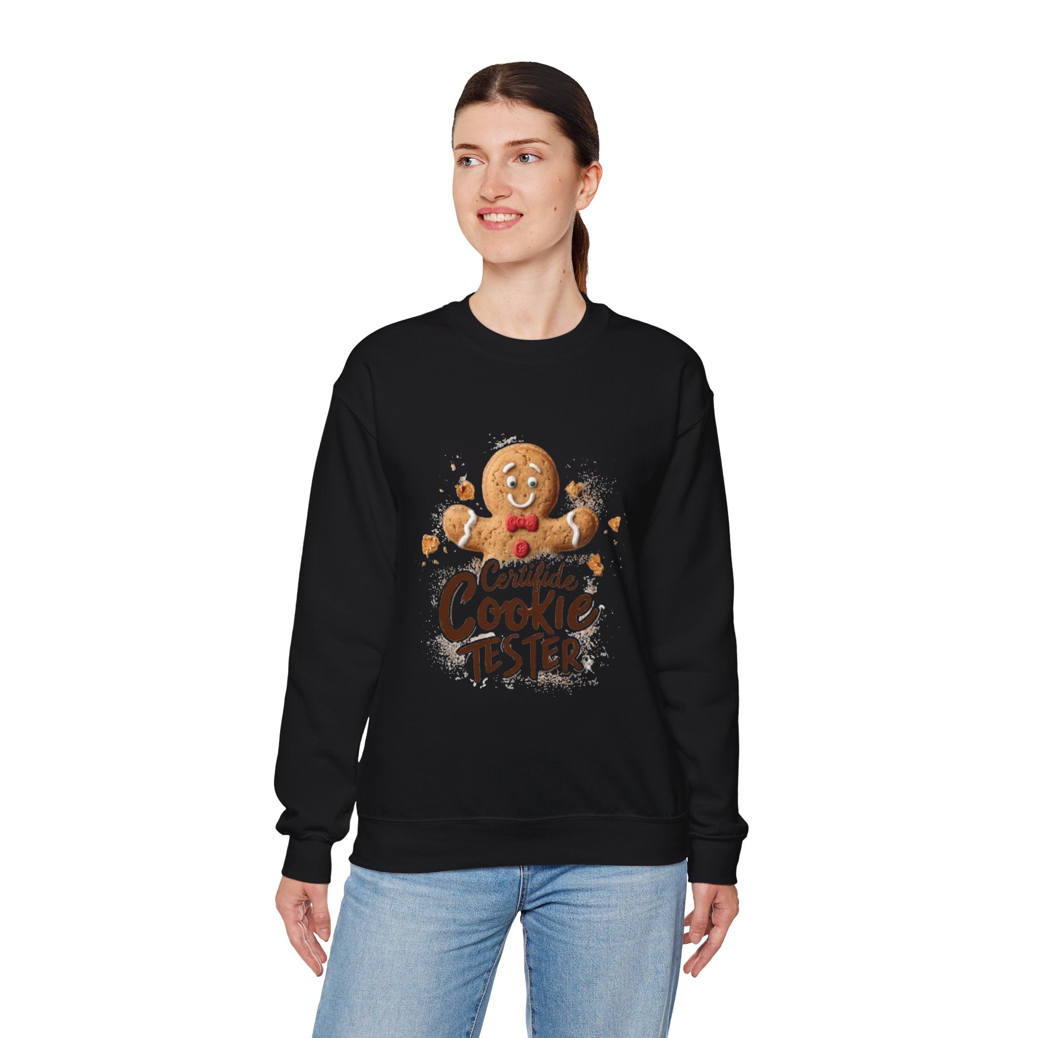 Cookie Tester Sweatshirt – "Certified Cookie Tester" Gingerbread Crewneck