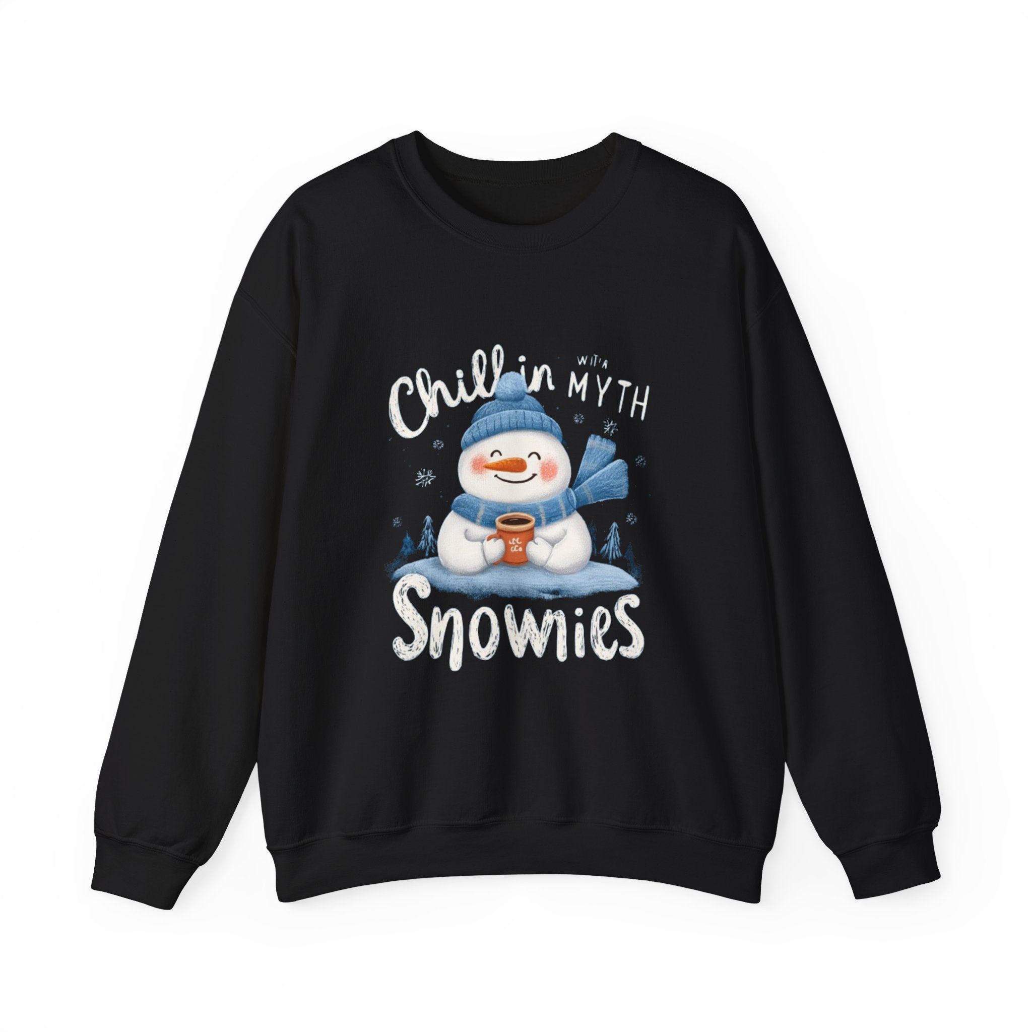 Snowman Sweatshirt — "Chillin' With My Snowmies" Cozy Winter Crewneck