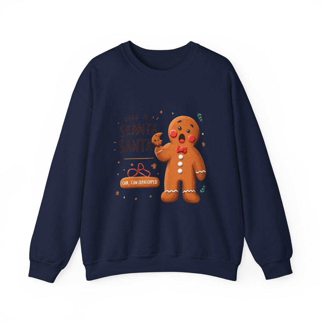 Gingerbread Cookie "Dear Santa" Crewneck Sweatshirt