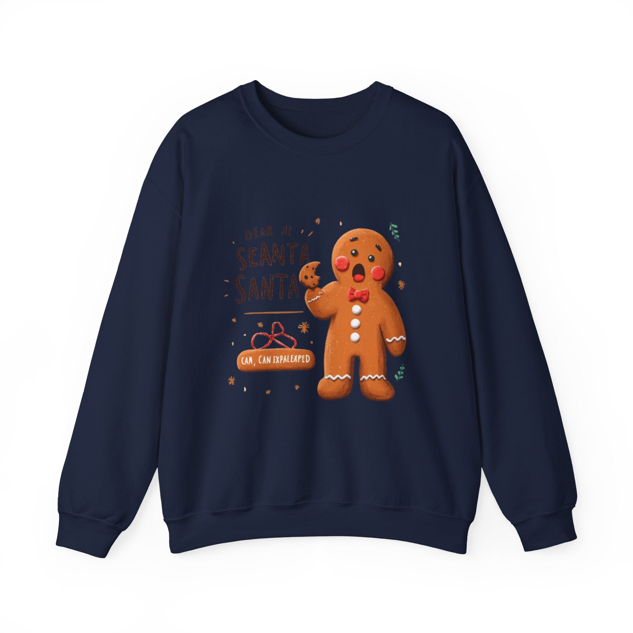 Gingerbread Cookie "Dear Santa" Crewneck Sweatshirt