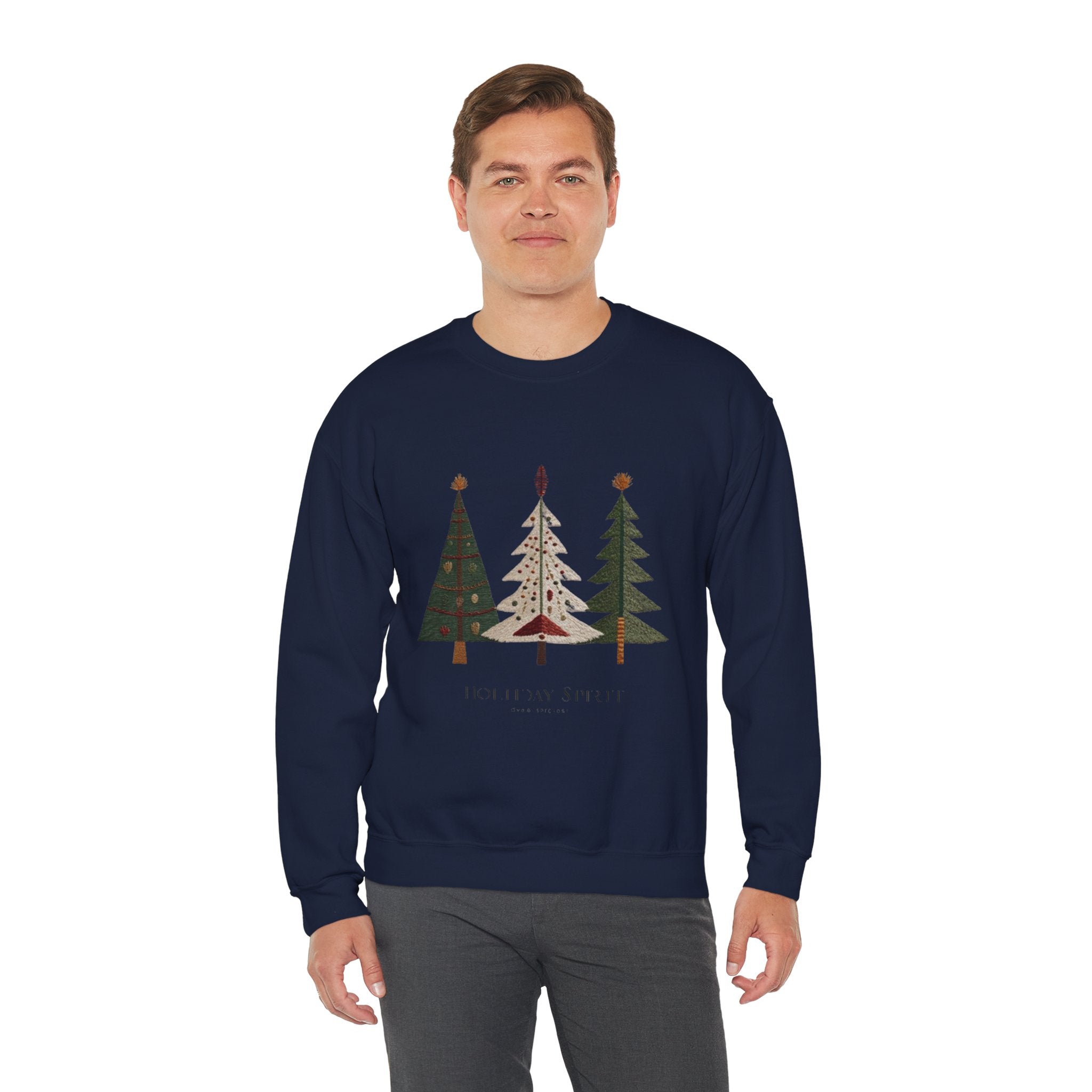 Christmas Tree Trio Sweatshirt – Joy to My Soul Holiday Crewneck