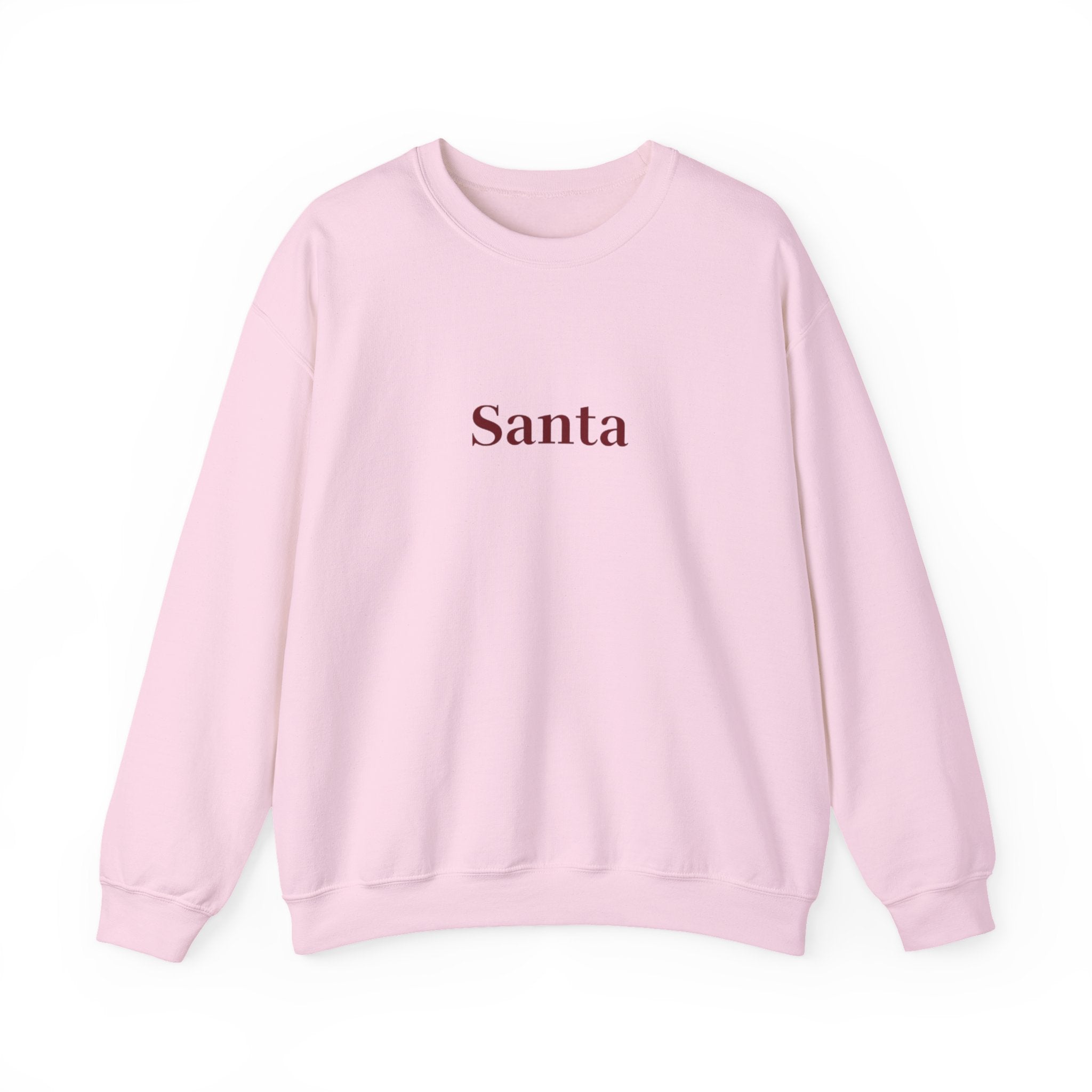 Santa Crewneck Sweatshirt — Minimal Holiday Pullover