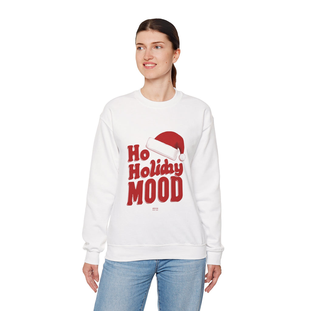Holiday Mood Sweatshirt — 'Ho Holiday Mood' Christmas Crewneck