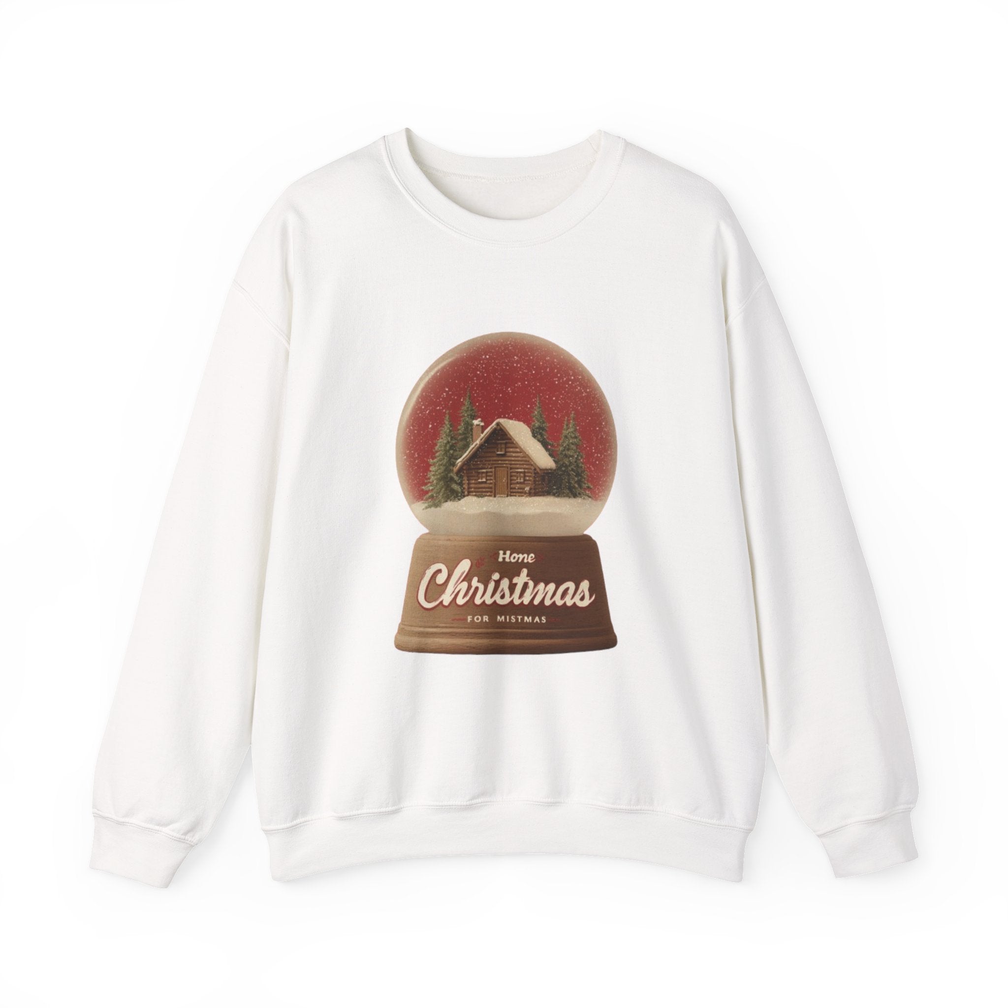 Christmas Snow Globe Crewneck Sweatshirt — “Home for Christmas” Holiday Sweatshirt