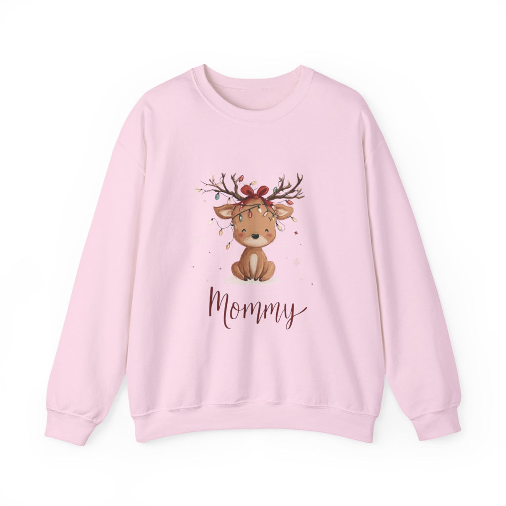 Mommy Reindeer Sweatshirt — Cute Woodland Mama Holiday Crewneck