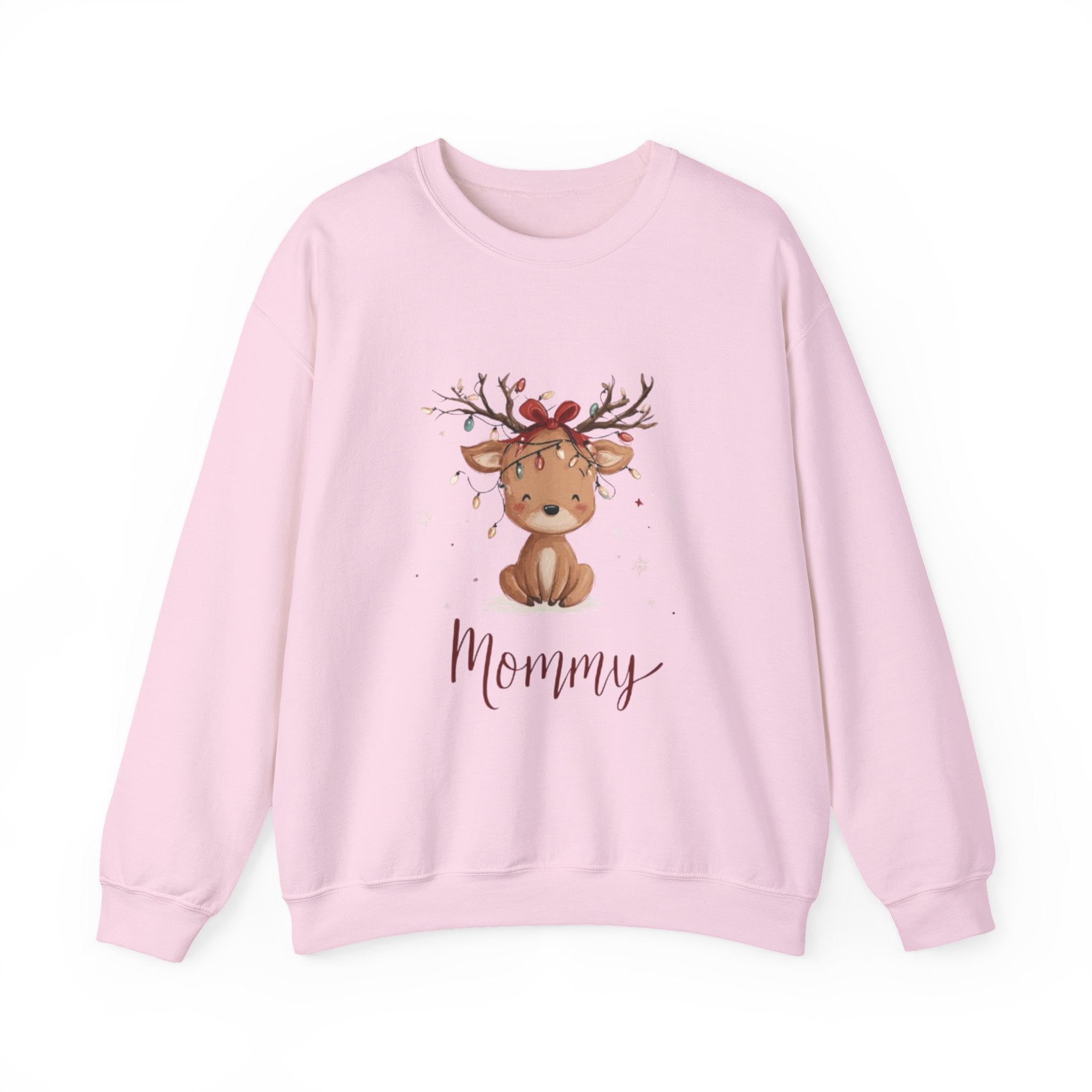 Mommy Reindeer Sweatshirt — Cute Woodland Mama Holiday Crewneck
