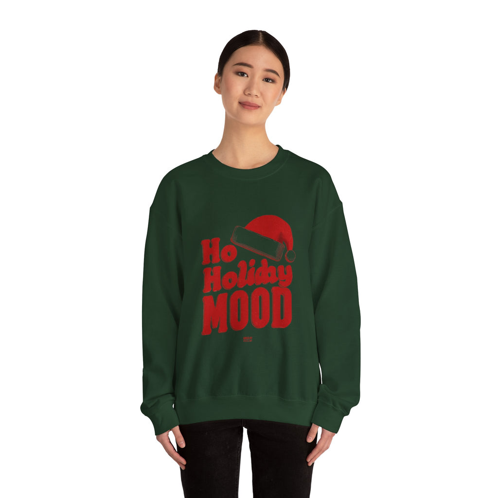 Holiday Mood Sweatshirt — 'Ho Holiday Mood' Christmas Crewneck