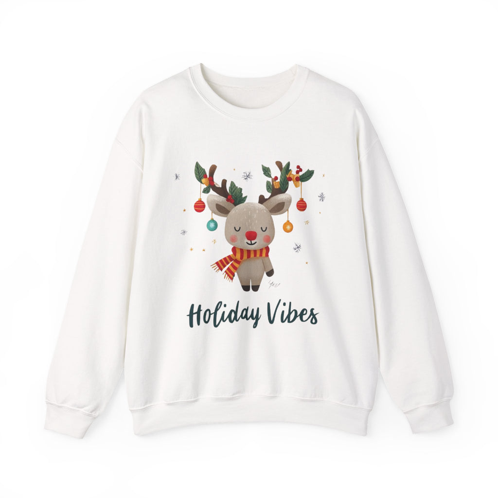 Holiday Vibes Reindeer Sweatshirt