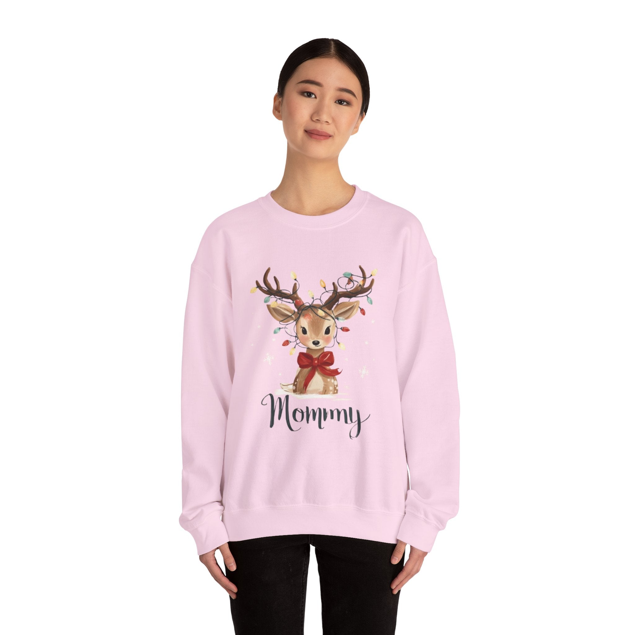 Mommy Reindeer Sweatshirt - Christmas Mom Holiday Crewneck