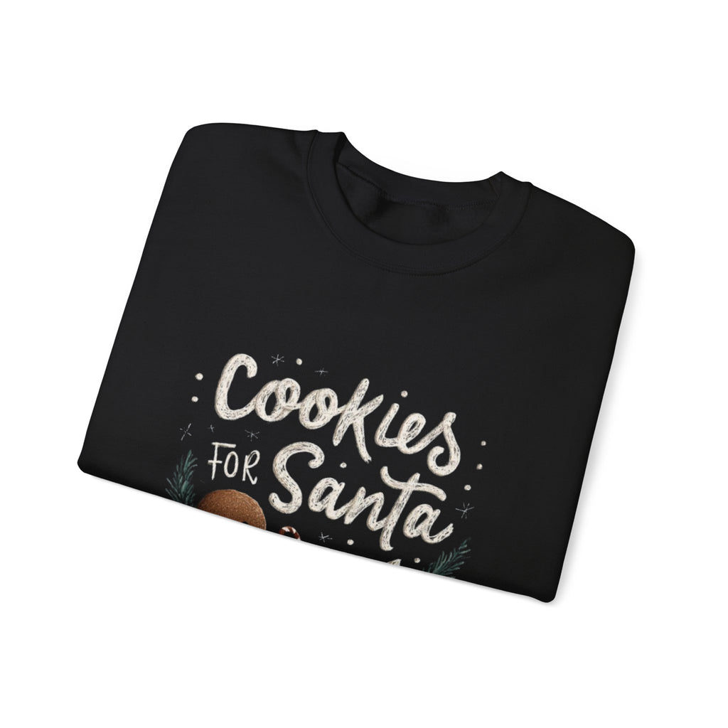 Cookies for Santa Sweatshirt — Christmas Gingerbread Holiday Crewneck