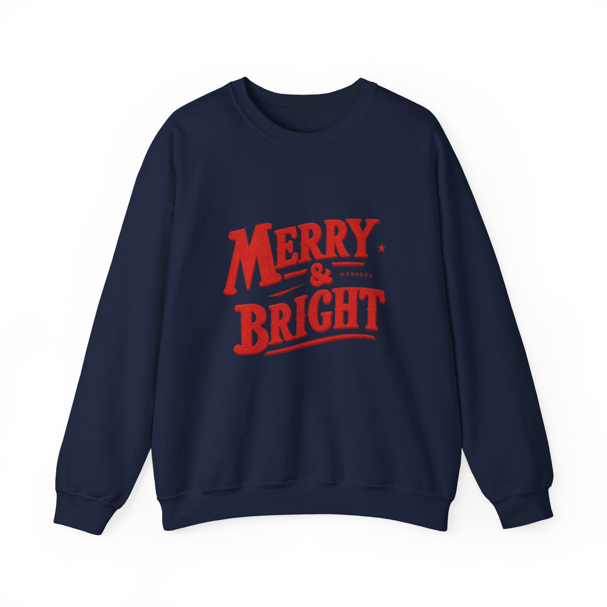Merry & Bright Sweatshirt — Holiday Crewneck Pullover