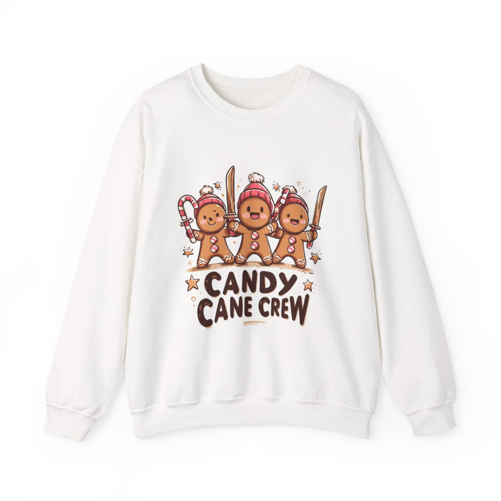 Candy Cane Crew Sweatshirt — Cute Gingerbread 'Candy Cane Crew' Christmas Sweatshirt