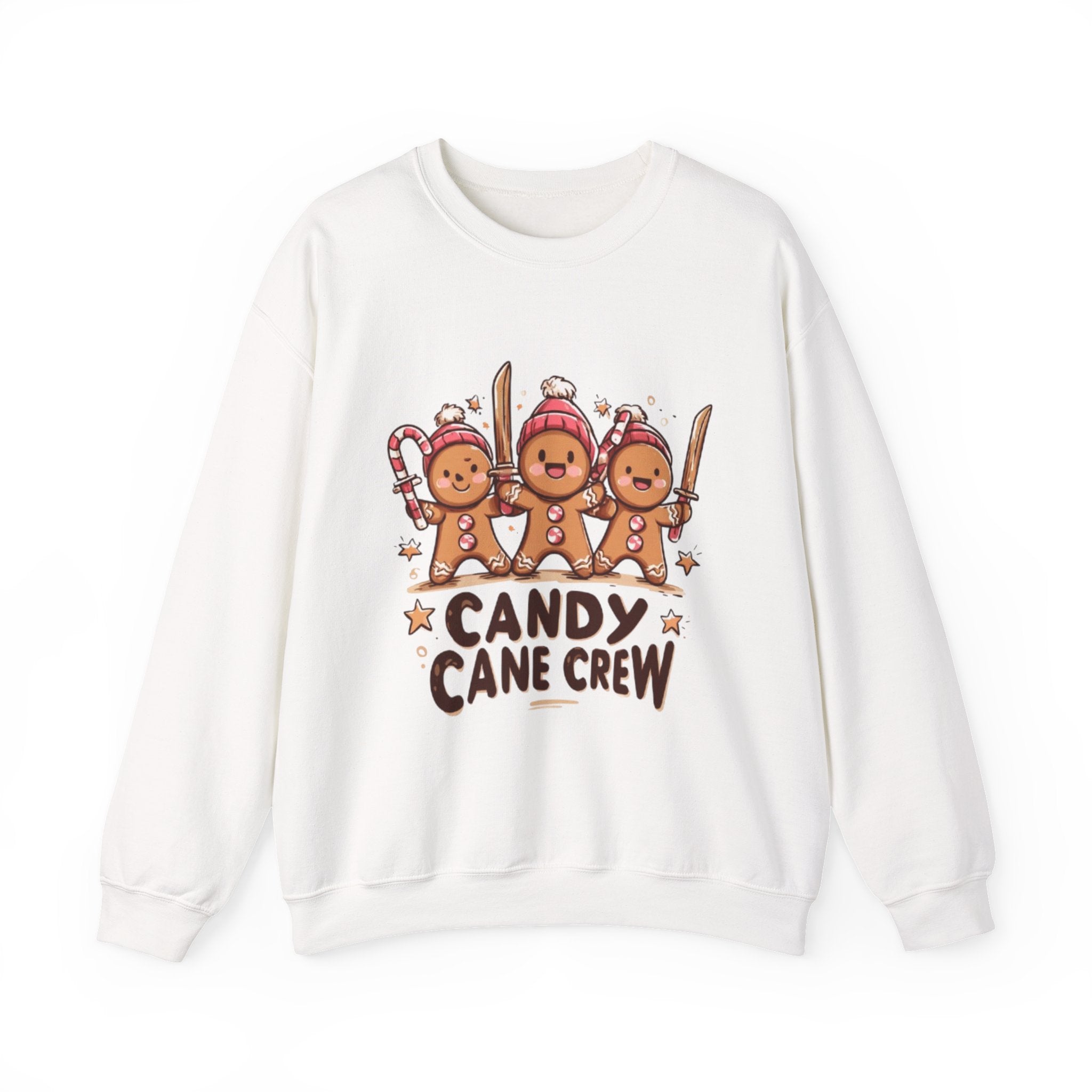 Candy Cane Crew Sweatshirt — Cute Gingerbread 'Candy Cane Crew' Christmas Sweatshirt