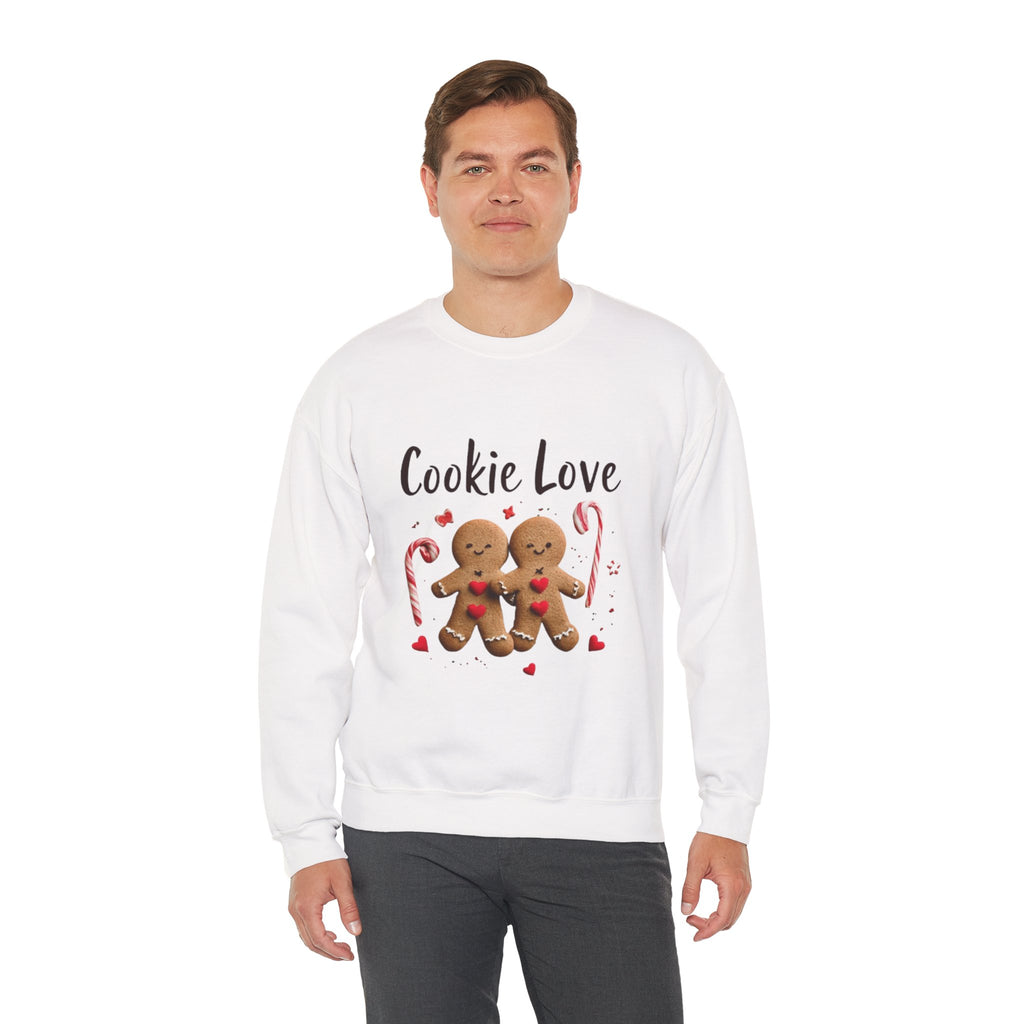 Cookie Love Sweatshirt — Cute Gingerbread Couple Holiday Crewneck