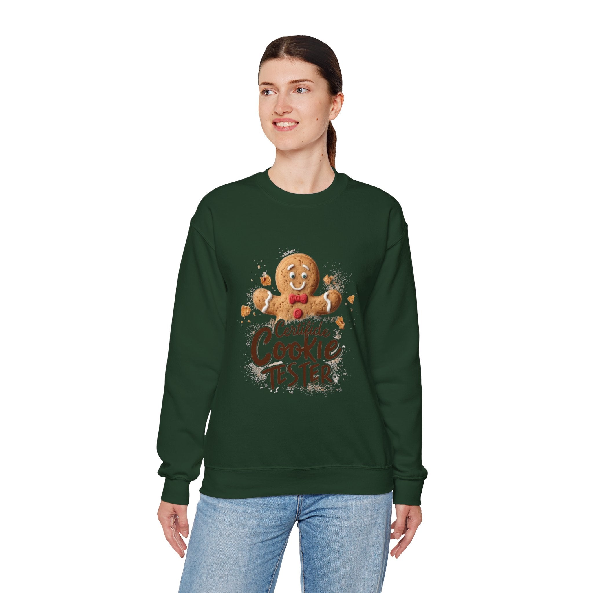 Cookie Tester Sweatshirt – "Certified Cookie Tester" Gingerbread Crewneck