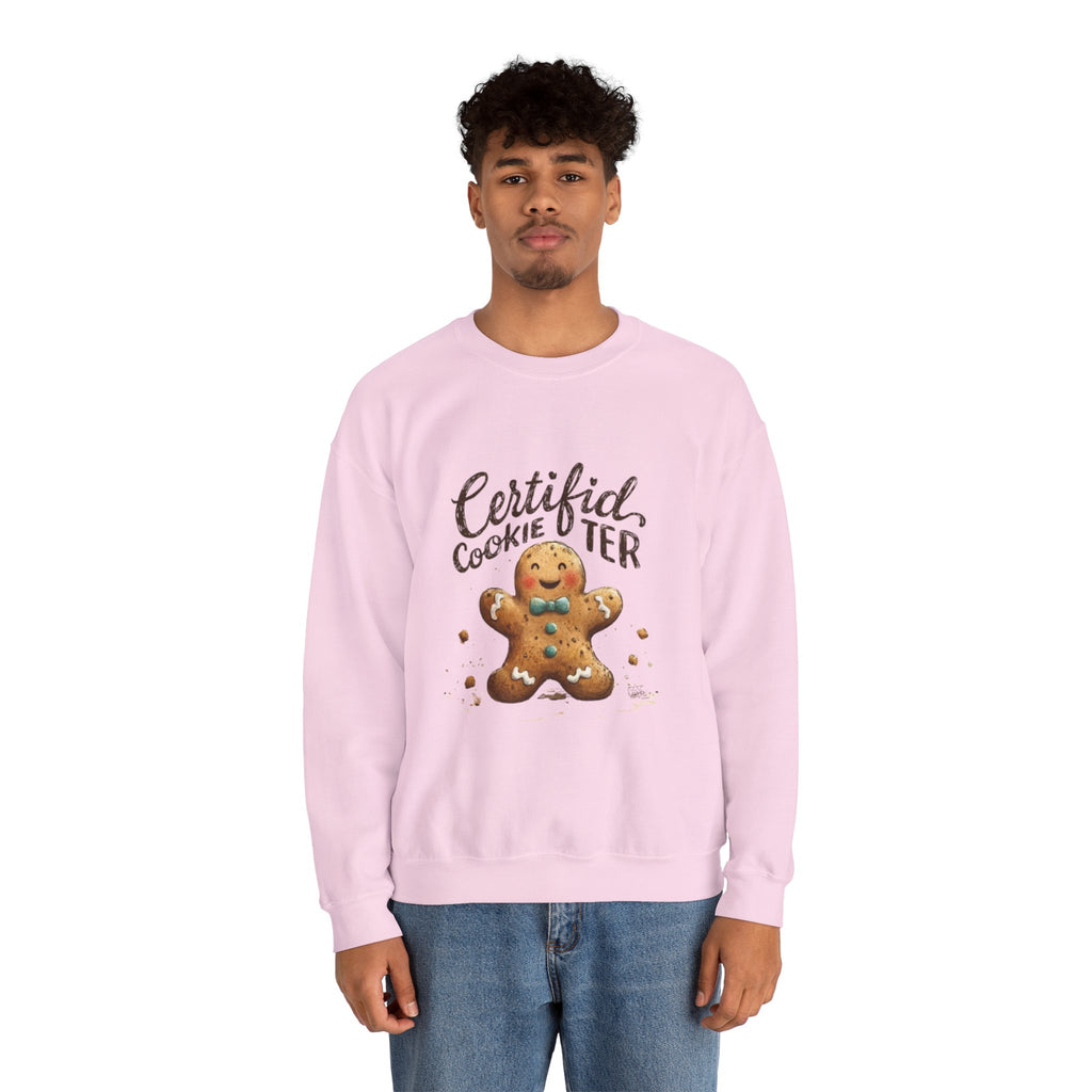 Crewneck Sweatshirt - "Certified Cookie Tester" Gingerbread Holiday Sweater