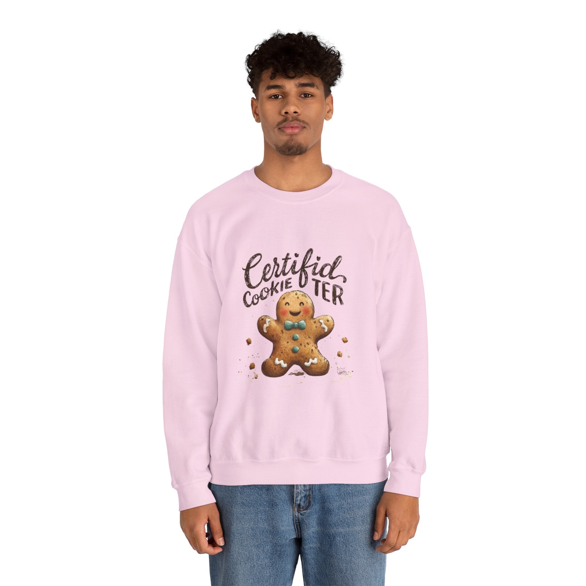 Crewneck Sweatshirt - "Certified Cookie Tester" Gingerbread Holiday Sweater