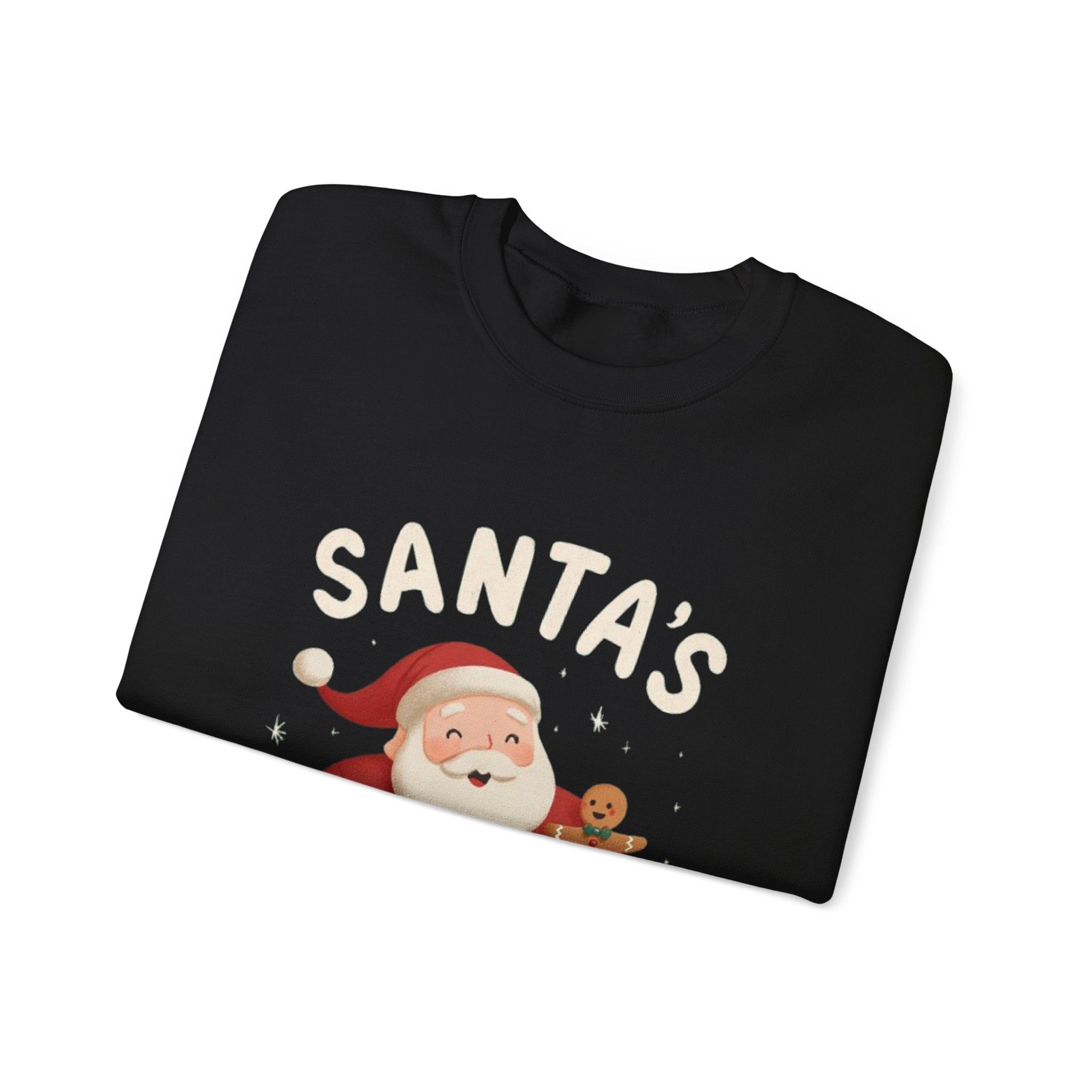 Santa's Favorite Snack Crewneck Sweatshirt — Cute Christmas Santa Cookie Sweatshirt