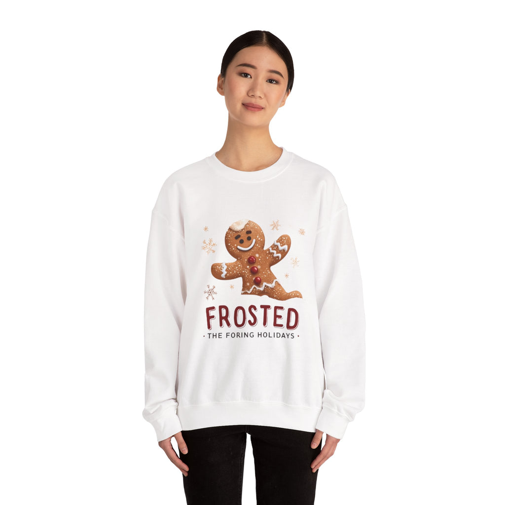 Gingerbread 'Frosted' Holiday Sweatshirt — Cute Christmas Cookie Crewneck
