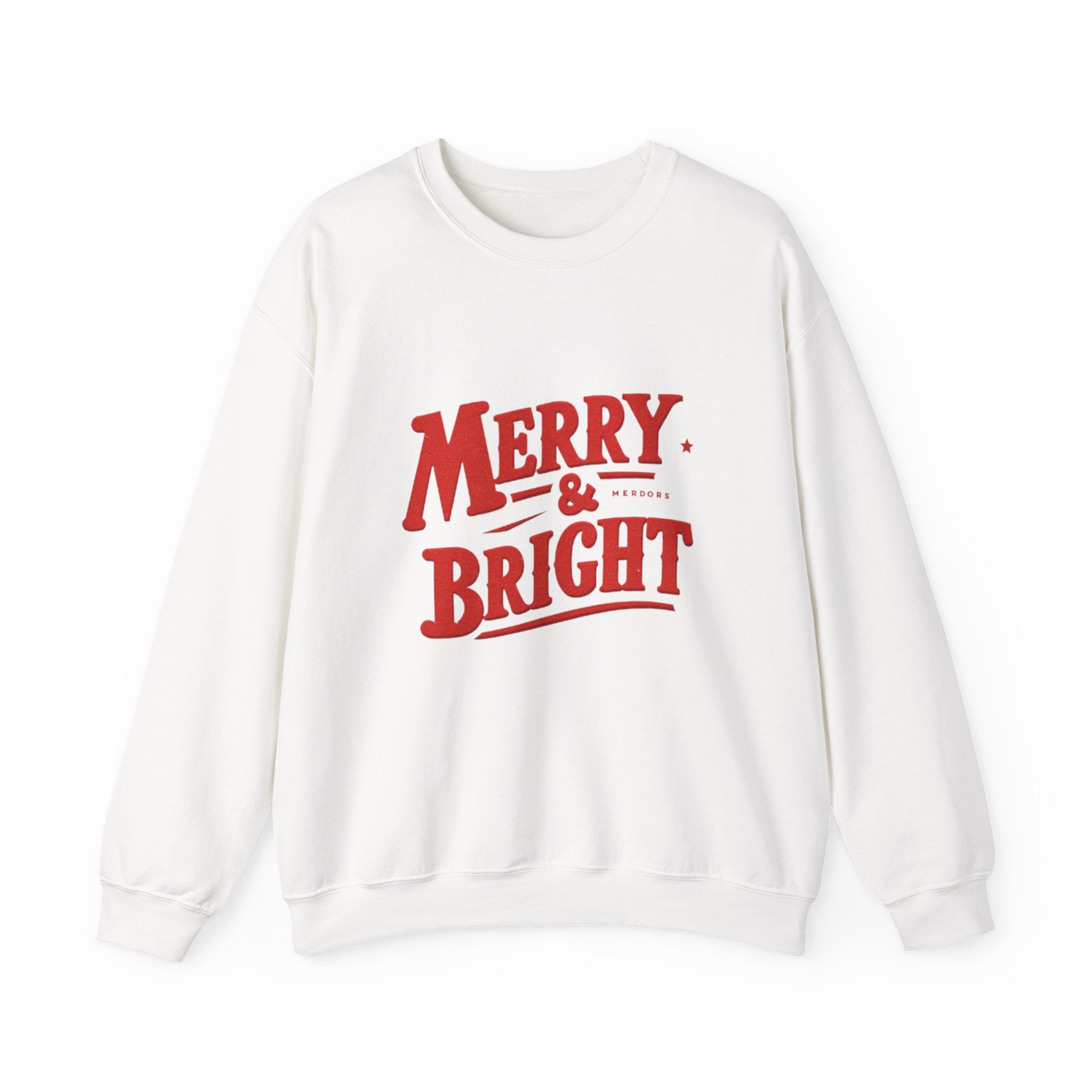 Merry & Bright Sweatshirt — Holiday Crewneck Pullover