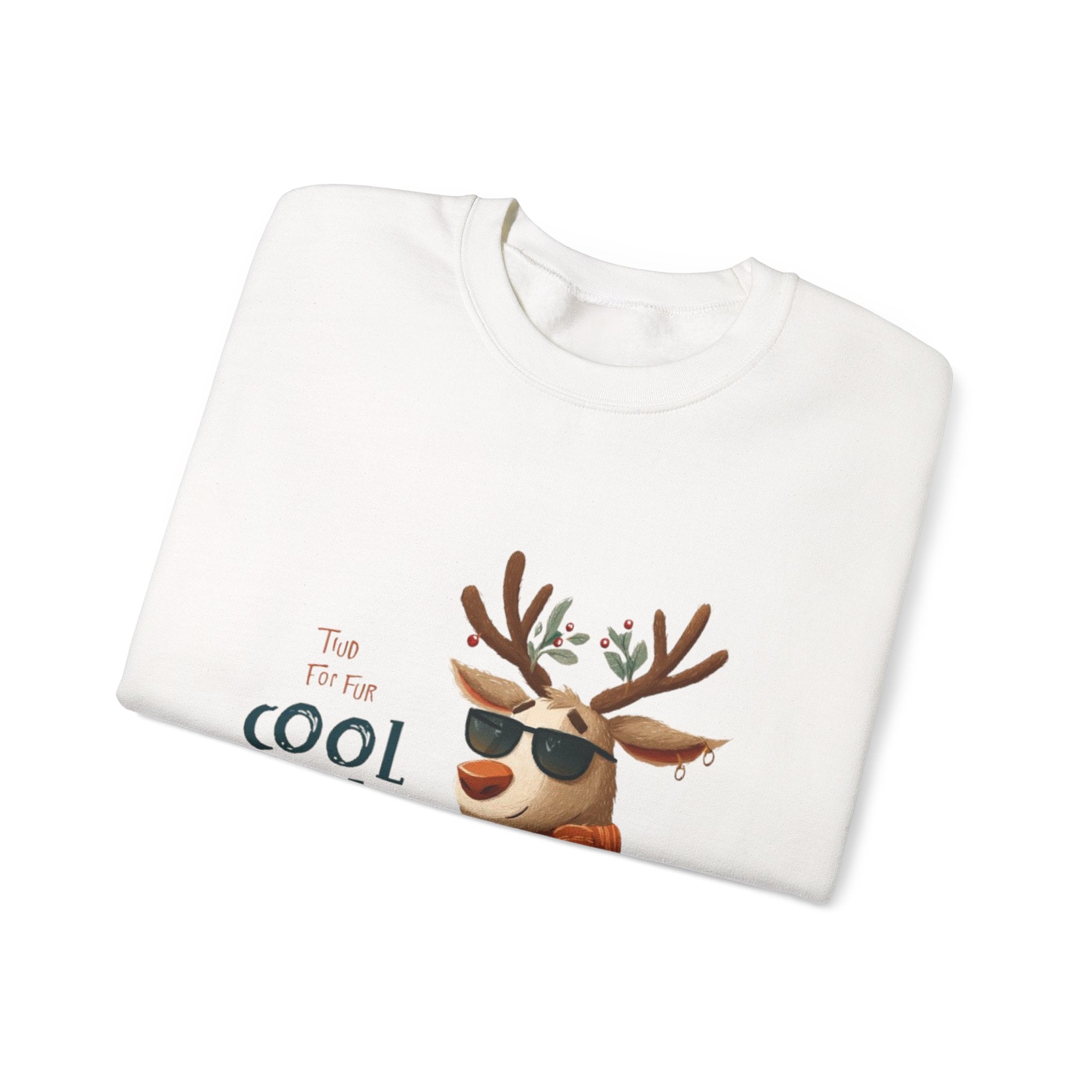 Reindeer 'Cool Yule' Crewneck Sweatshirt — Cute Holiday Graphic