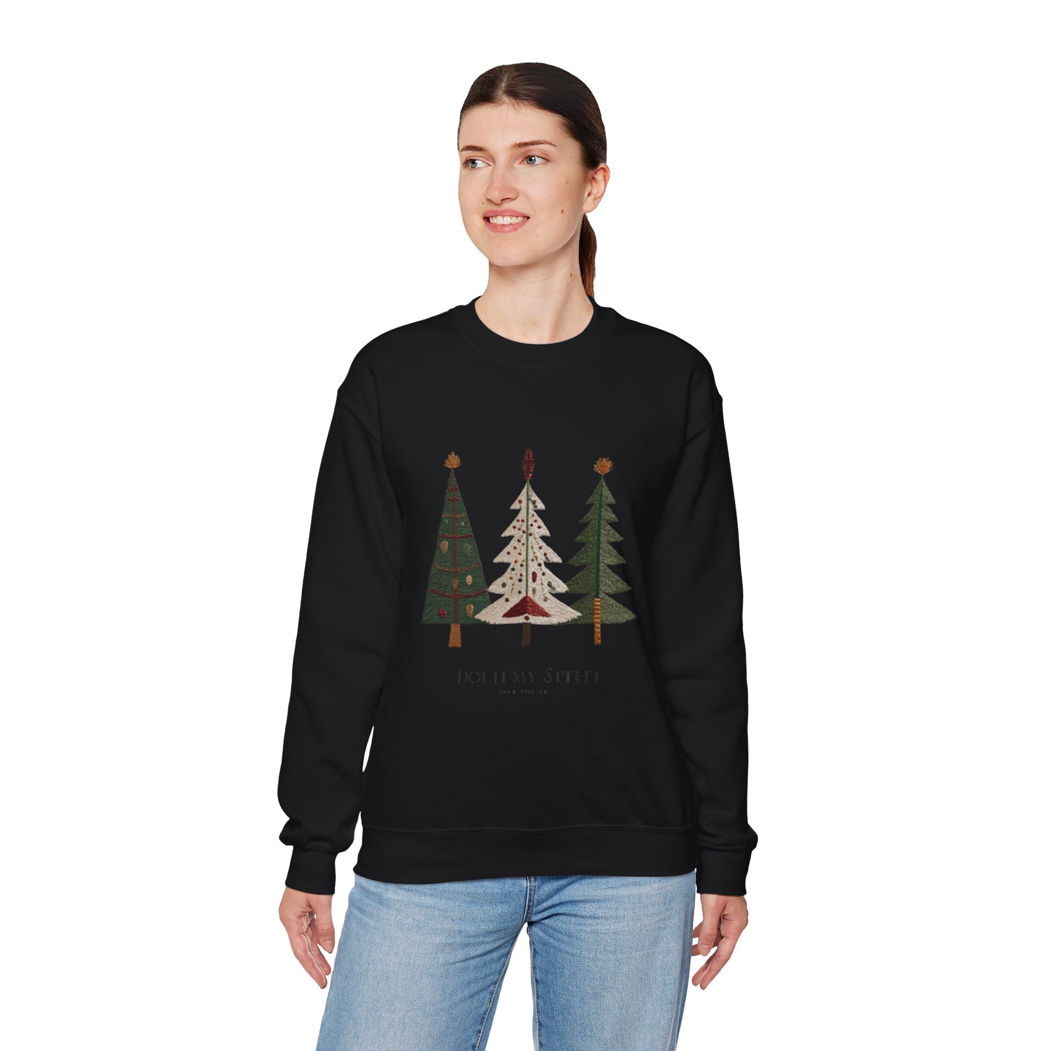Christmas Tree Trio Sweatshirt – Joy to My Soul Holiday Crewneck