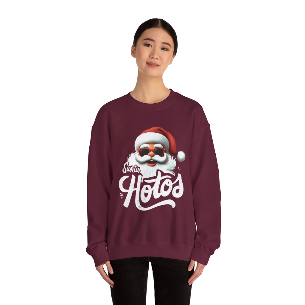 Santa Hotos Sweatshirt – Funny Christmas Santa Photo Crewneck