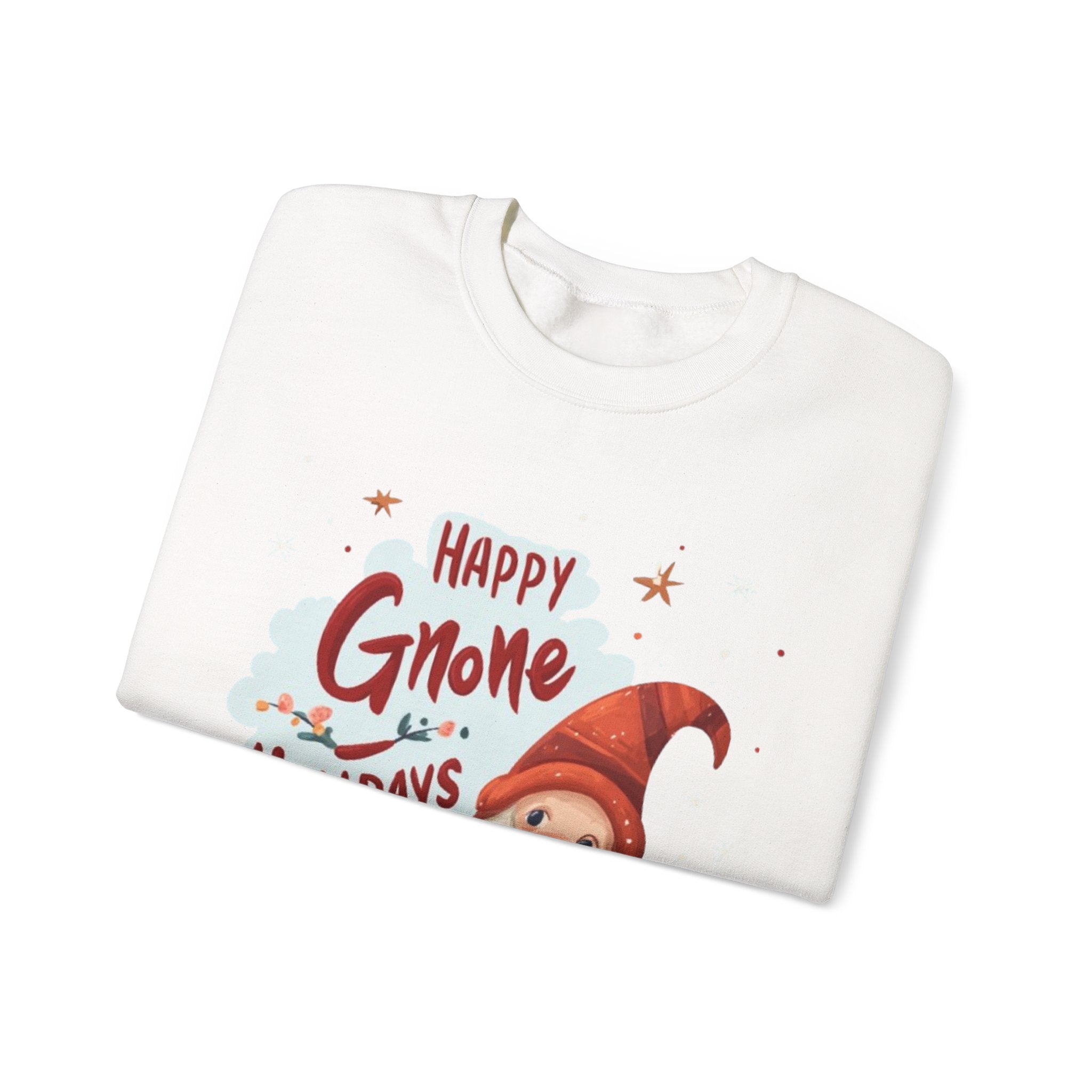 Happy Gnome Holidays Sweatshirt — Cute Christmas Gnome Holiday Crewneck