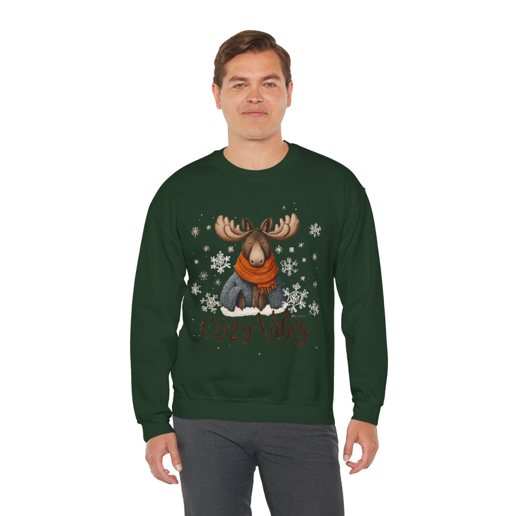 Cozy Vibes Moose Sweatshirt