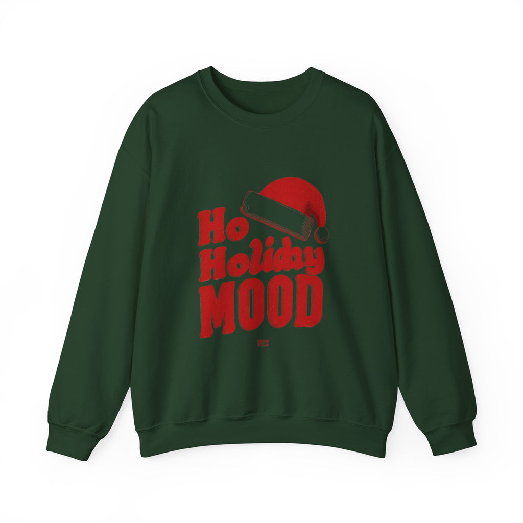 Holiday Mood Sweatshirt — 'Ho Holiday Mood' Christmas Crewneck