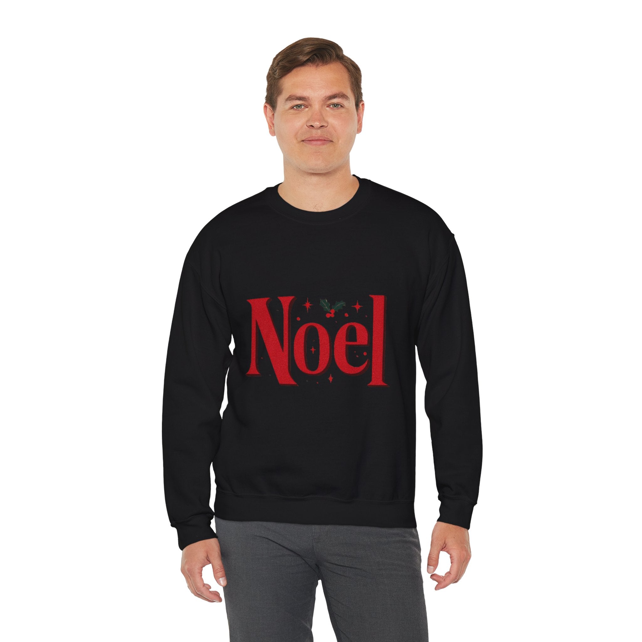 Noel Christmas Sweatshirt — Festive Holly Holiday Crewneck
