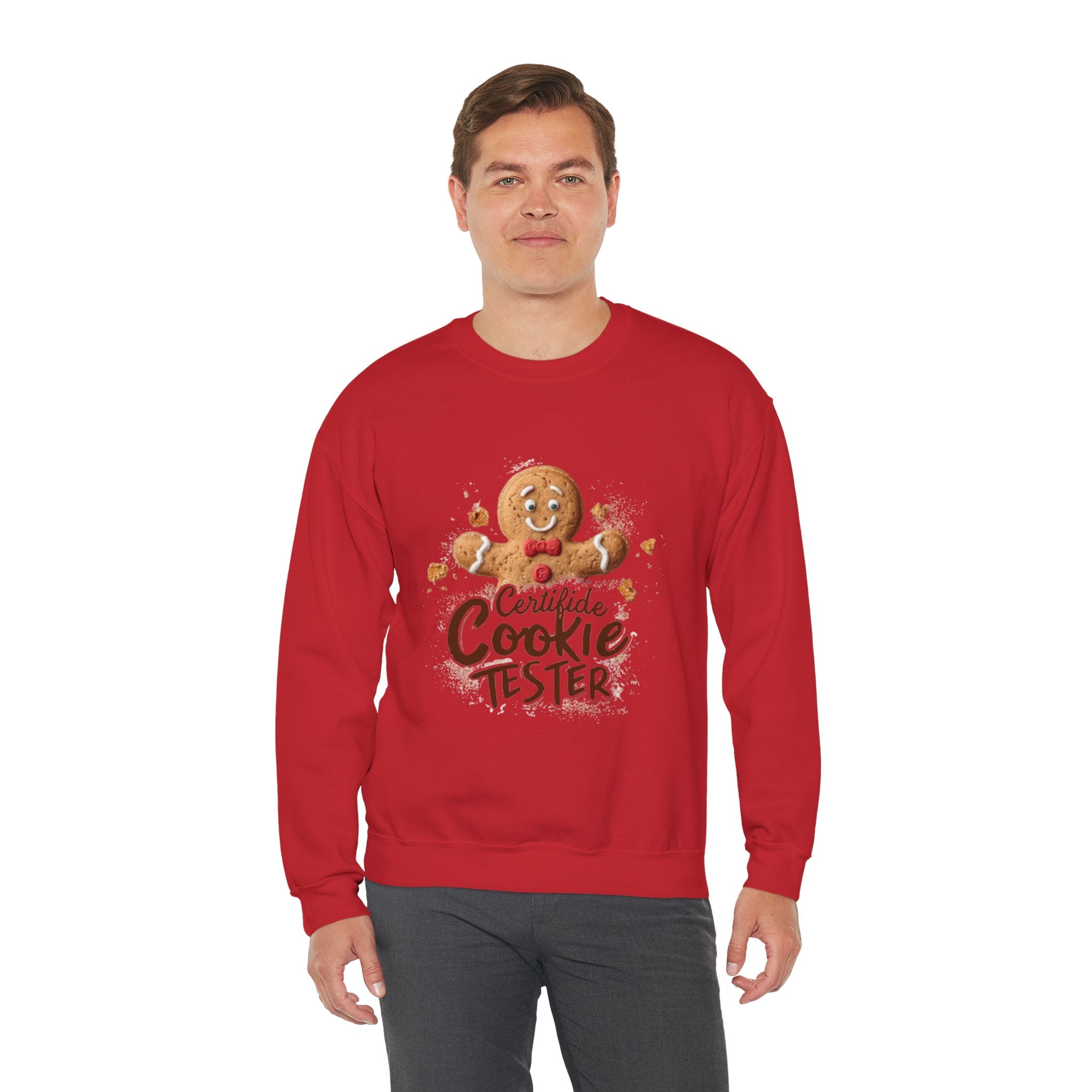 Cookie Tester Sweatshirt – "Certified Cookie Tester" Gingerbread Crewneck