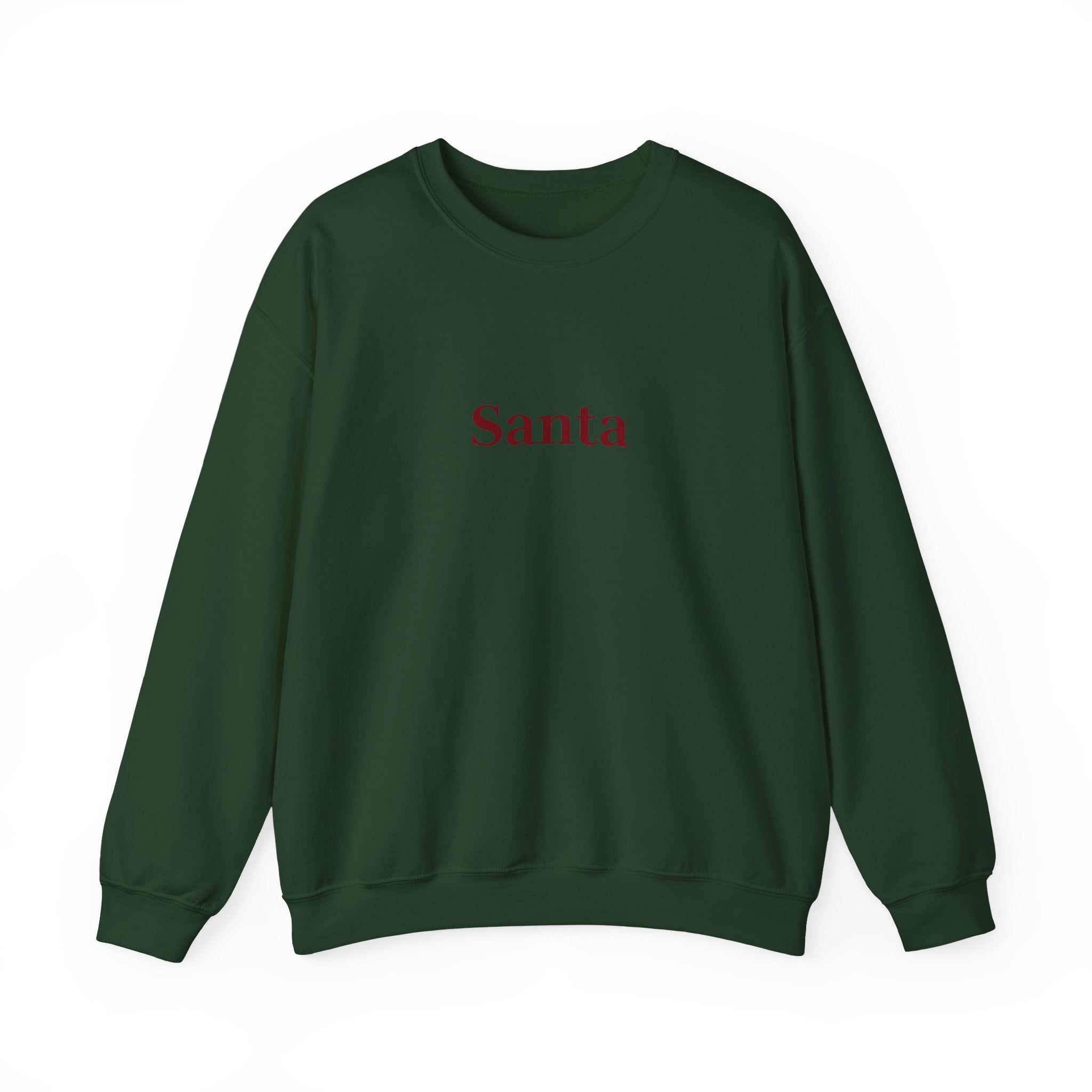 Santa Crewneck Sweatshirt — Minimal Holiday Pullover