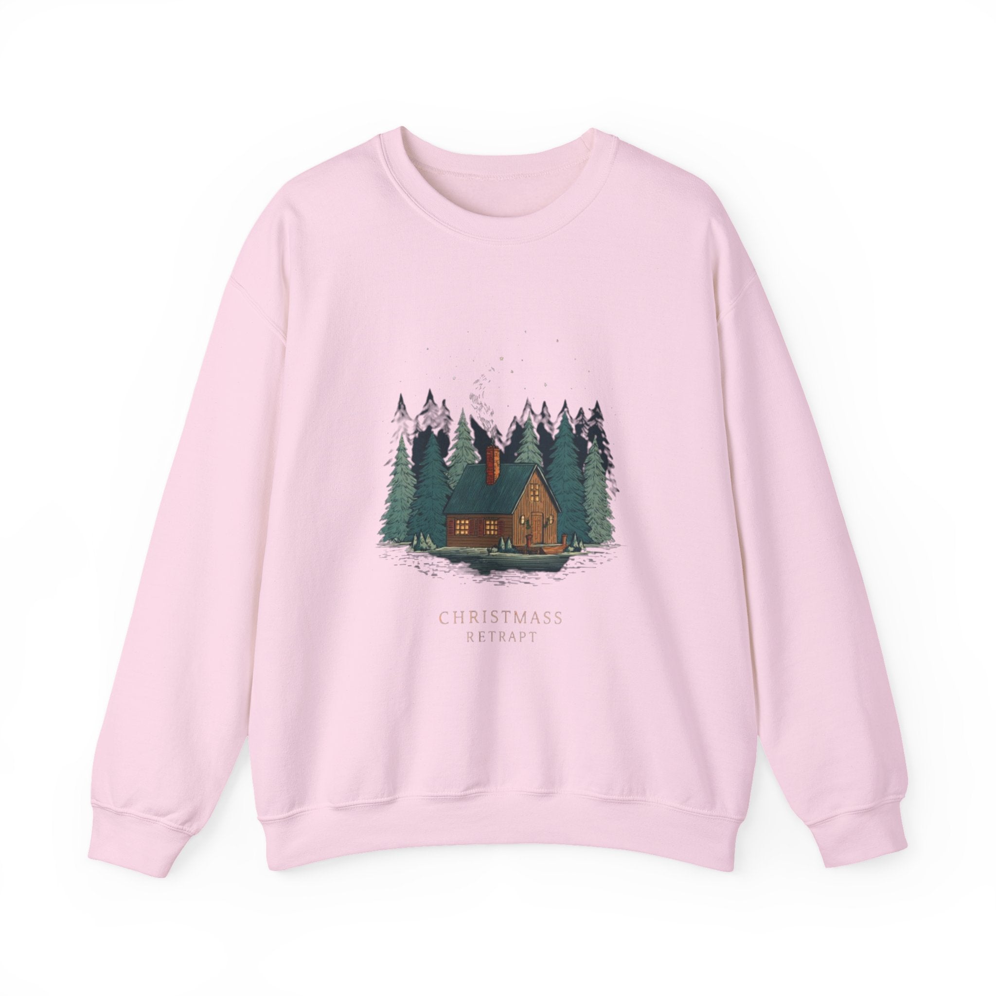 Cabin in the Pines Sweatshirt — 'Christmas at Home' Cozy Holiday Crewneck
