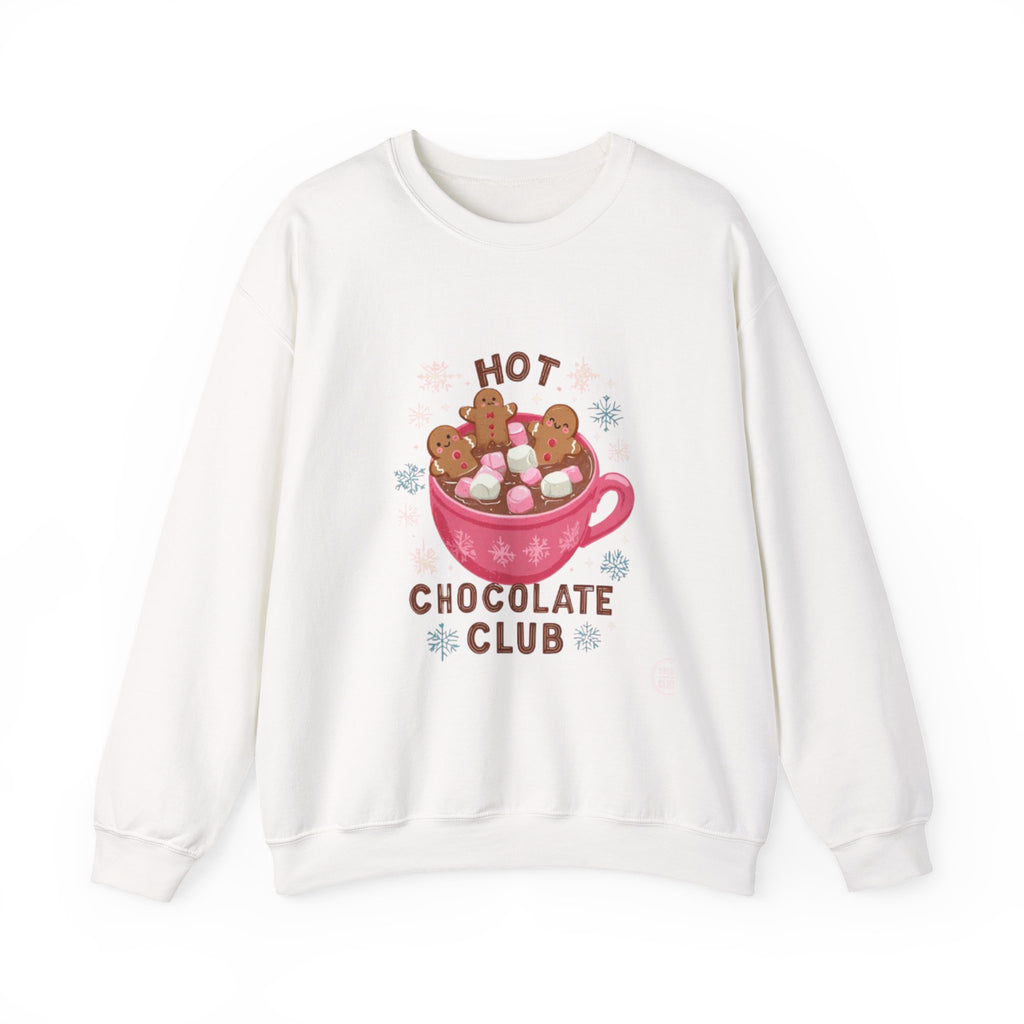 Sweatshirt — "Hot Chocolate Club" Cozy Winter Crewneck