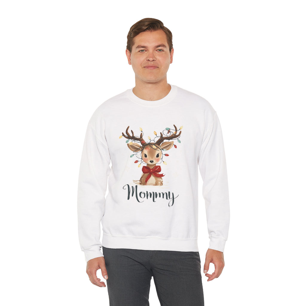 Mommy Reindeer Sweatshirt - Christmas Mom Holiday Crewneck