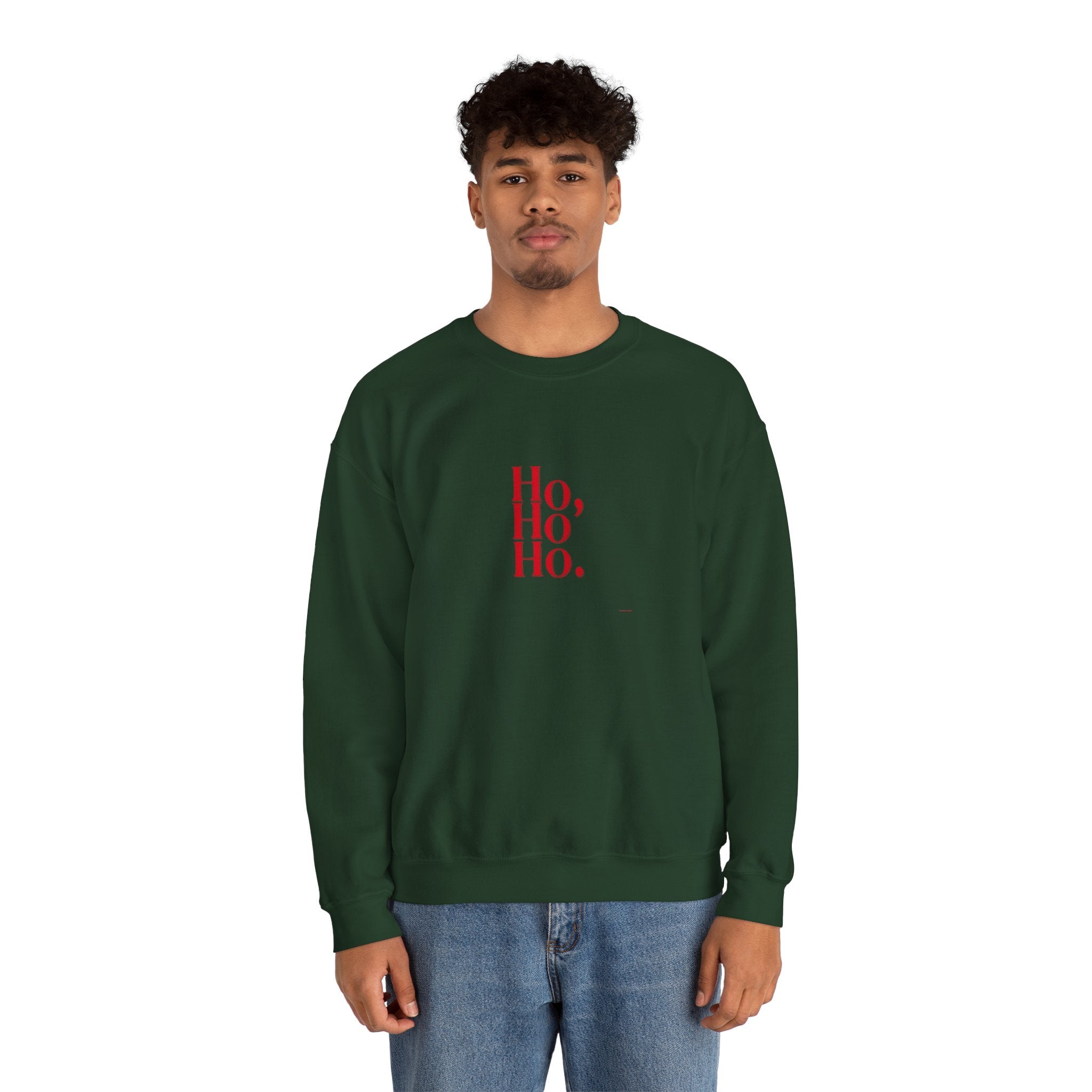 Sweatshirt — Minimal 'Ho, Ho, Ho.' Christmas Crewneck