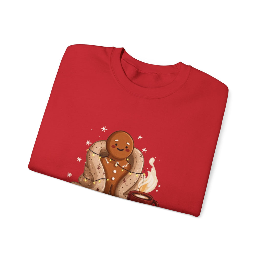 Warm & Toasted Crewneck Sweatshirt — Cozy Gingerbread, Hot Cocoa Holiday Sweater