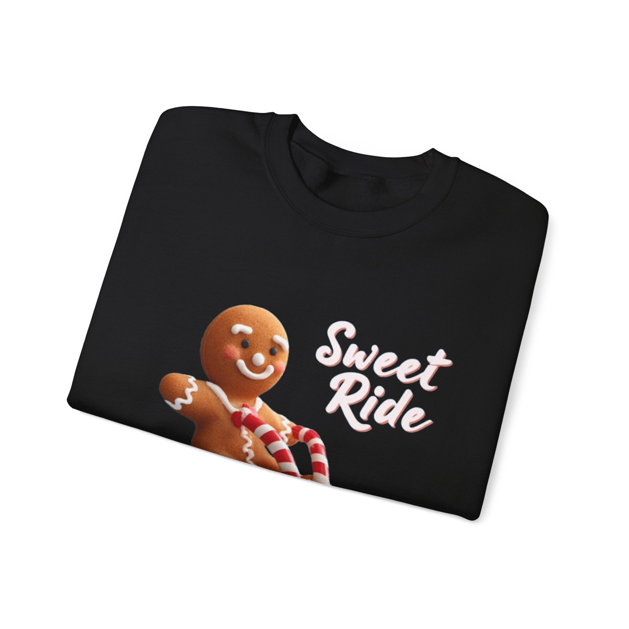 Gingerbread Sled Sweatshirt — "Sweet Ride" Holiday Crewneck