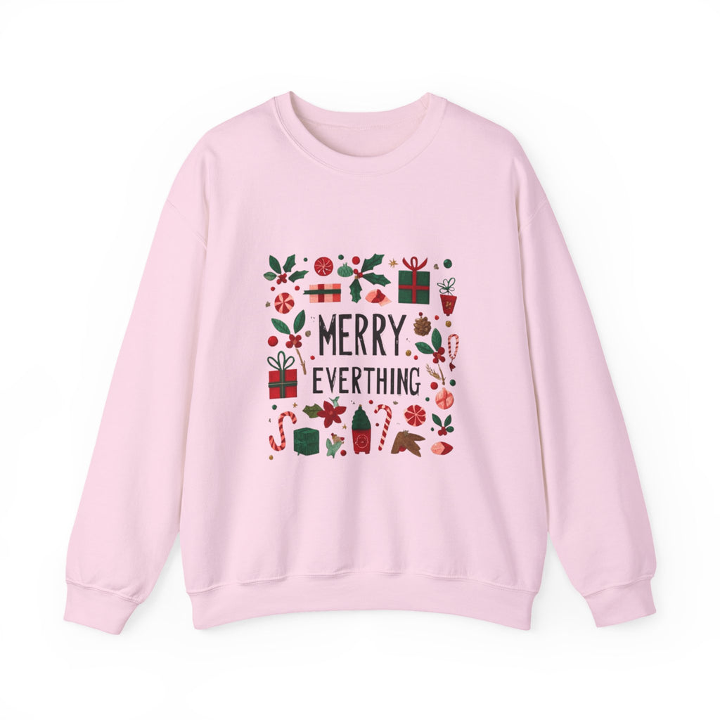 Merry Everything Sweatshirt — Holiday Graphic Crewneck
