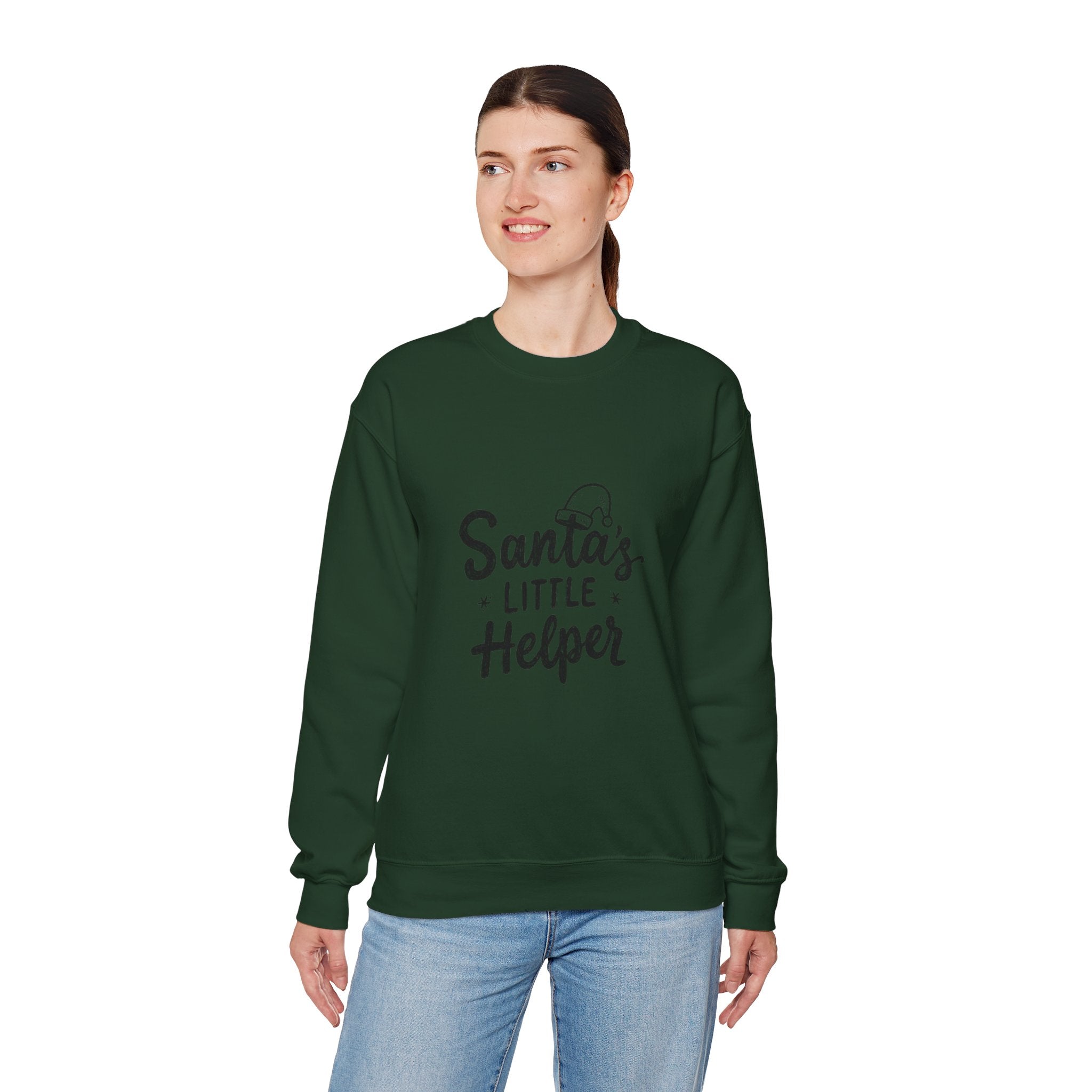 Santa's Little Helper Sweatshirt – Holiday Crewneck for Kids & Family