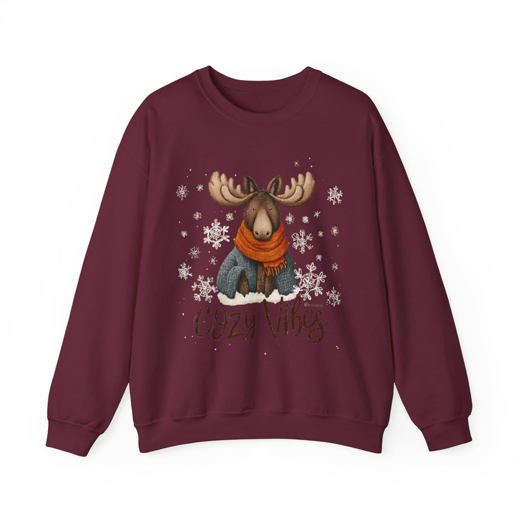 Cozy Vibes Moose Sweatshirt