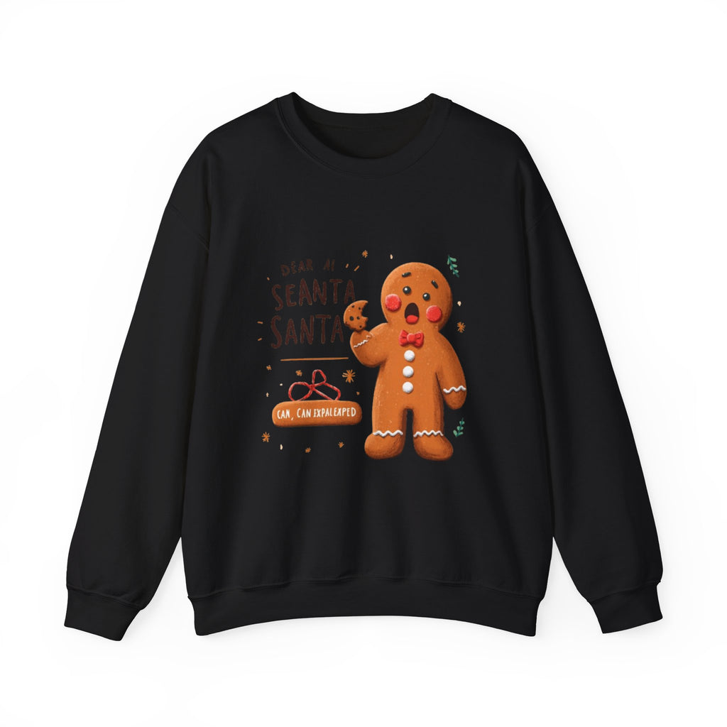 Gingerbread Cookie "Dear Santa" Crewneck Sweatshirt